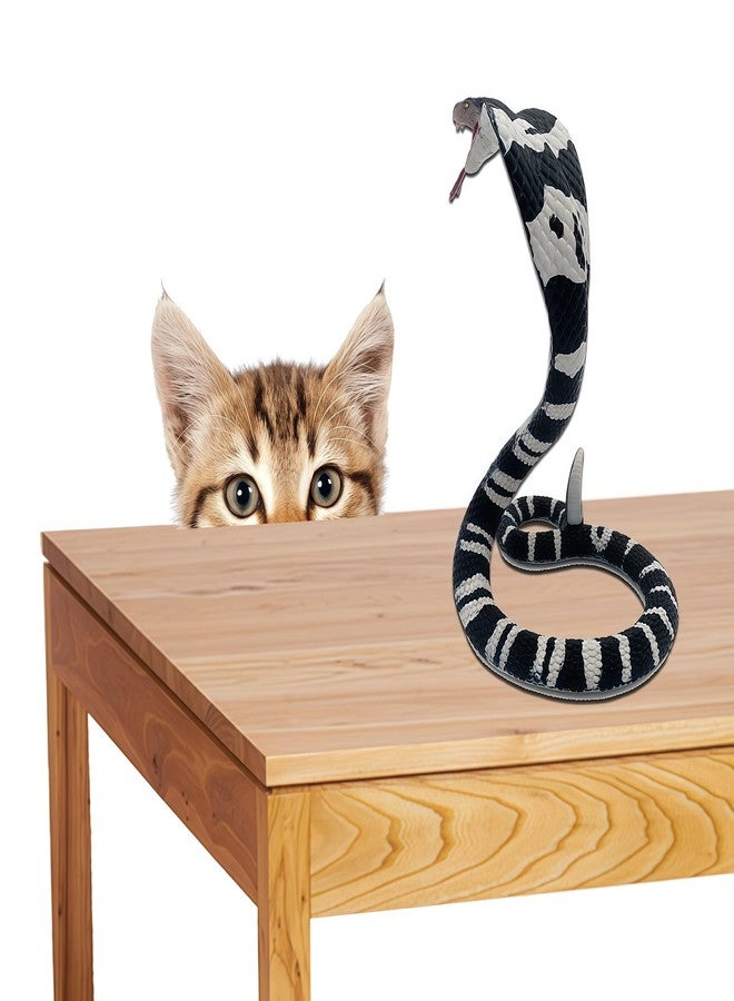 Higherbros Snake Toys Scary Prank Cobra Animal Figures Gag Gifts Halloween Decorations for Children's Animal Figurines Toys for Home and Garden Decorating - Image 5